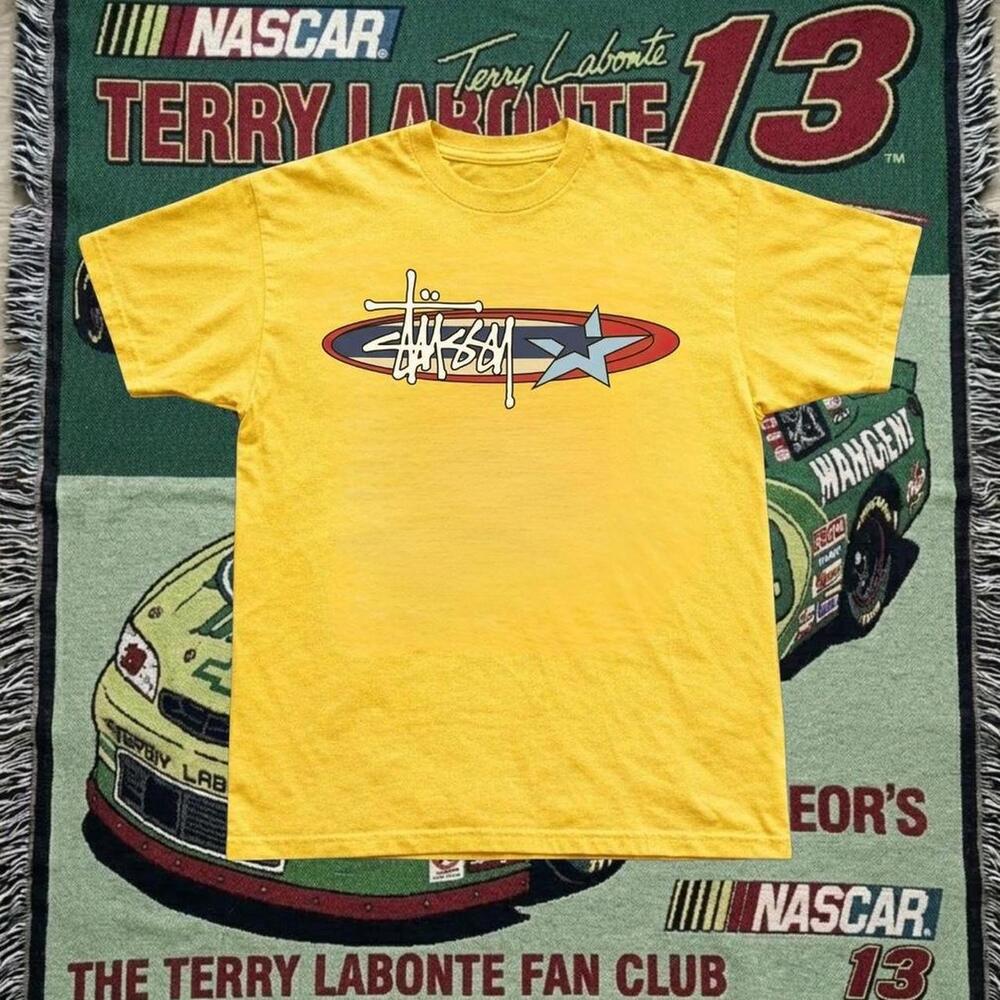 Yellow Stussy Graphic Tee